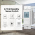 New 2024! Humidity Sensor Switch, Ortis in-Wall Bathroom Fan Control Switch with Separate Sensor, 328 ft Range