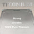ADIVO 100% (15.3x11) Pure Titanium Cutting Board for Kitchen, Double-Sided Titanium Cutting Board with Juice Groove
