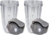 Blendin Replacement Parts for Nutribullet 600W, 900W, Includes 2 Colossal Cups and 2 Flip Top Lids