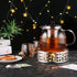 Stainless Steel Teapot Warmer, Metal Teapot Heater with Tealight Holder, Candle Base for Glass, Ceramic Teapot and