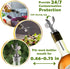 1 Weighted Stainless Steel Bottle Pourers, Auto Flip Feature Self Closing Olive Oil Dispenser Spout with Cleaning