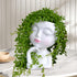 Women Face Planters, Small Plant/Flower Pots with Drainage for Indoor Outdoor Succulents, White Vase Decor (7 Inch)