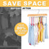 Tank Top Hanger with Premium Wood, 20 Large Capacity, Space Saving, 360 Degree Rotating Foldable Hooks