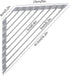 Tomorotec Triangle Roll-Up Dish Drying Rack for Sink Corner Small Foldable Stainless Steel Over The Sink Multipurpose