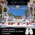 32 1.7oz Suclain Pcs Mini Glass Syrup Bottles Small Syrup Jars with Aluminum Lids and Loop Handle Clear Glass Reusable