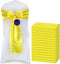 MDS Satin Chair Sashes Pack of 50 PCS, Charmeuse Sateen Dining Chair Bows, Yellow, 7 x 108 Inch for Wedding Party