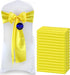 MDS Satin Chair Sashes Pack of 50 PCS, Charmeuse Sateen Dining Chair Bows, Yellow, 7 x 108 Inch for Wedding Party