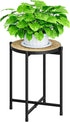 Bamworld Indoor Plant Stand Tall Plant Table Corner Plant Stool Boho Small