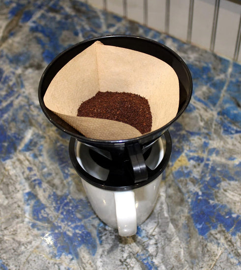 Gourmet Style Single Cup #2 Cone Pour Over Coffee Brewer Dripper, Portable Easy to Use Coffee Maker