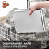 Small Baking Sheet Set of 2, CEKEE Stainless Steel Baking Pan Tray, Cookie Sheet, 9 x 7 x 1 Inch