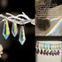 50pcs 38mm Suncatcher Crystal Icicle Prisms Pendant, Icicle Chandelier Crystals Pendants Drops Lamp Candle Holders
