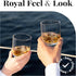 Vivocci 12.5 oz Unbreakable Tritan Plastic Whiskey & Double Old Fashioned Glasses - Set of 6 - Dishwasher Safe Barware