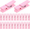 50pcs Pink Wooden Small Clothespins Photo Clips for Wall Hanging Pictures, Jewelry Items Home Party Decoration