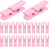 50pcs Pink Wooden Small Clothespins Photo Clips for Wall Hanging Pictures, Jewelry Items Home Party Decoration