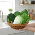 Set 5pcs Woration Green Artificial Vegetables Lifelike Lettuce Broccoli Cabbage PU Food Model Decoration for Home