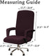 Turquoize Office Chair Cover, Stretch Removable Slipcover with Arms for Dogs, Cats & Pets, Brown