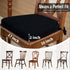 2'' 17"x16", 2 Pack Nobildonna Thick High-Density Foam Indoor Chair Cushions | Dining Chair Pads with Ties, Removable