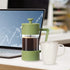 Oggi French Press Coffee Maker, 12oz Borosilicate Glass, Single Cup French Press, 3 Cup Capacity, Olive