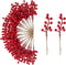 Kanxinr 50Pack Christmas Tree Decorations Artificial Berry Stems Red Berry Picks for Xmas