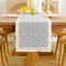Floral Coffee Table Runner for Living Room Kitchen Farmhouse Bordered Dining Table