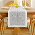 Floral Coffee Table Runner for Living Room Kitchen Farmhouse Bordered Dining Table