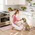Sets 2, Desk,Sink(17''x29''+17''x47'') LEEVAN Pink Kitchen Mat of Vintage Distressed Anti Fatigue Memory Foam Kitchen
