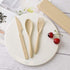4 Pack Travel Utensil Set with Case, Wheat Straw Reusable Tableware for Camping