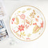 Counter Spsyrine Decorative Serving Tray with Handles, Lacquered Coffee Table Tray for Ottoman, Round Waterproof