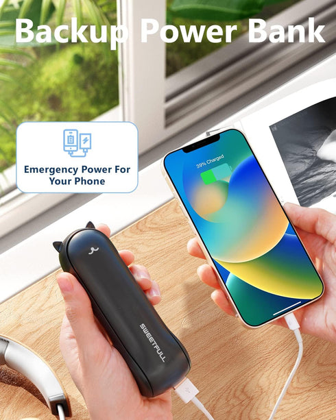 SWEETFULL Misting Fan, Handheld Personal Mister Fan, Small Rechargeable Mini Spray Water Mist Fan for Travel, Outdoors