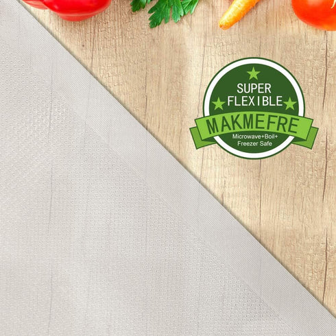 MakMeFre 100 Pint Size 4mil Vacuum Sealer Bags for Food, Heavy Duty, BPA Free, Sous Vide Safe, 6x10 Inch