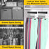 Legging Organizer for Closet, Pants Hangers with Clips Holds 20 Leggings, Jeans, Hats, Shorts, 360° Rotating Space