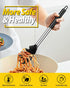 Silicone Pasta Fork and Ladle Spoon Set - Large Non Stick Kitchen Utensils for Cooking, Stirring & Serving