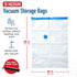 10 Pack Medium Vacuum Storage Bags for Comforters, Blankets & Clothes Compression Bags with Hand Pump