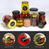 Betrome 30 Pack 6oz Hexagon Glass Jars with Gold Lids, Clear Glass Canning Jars for Jams, Shower Favors, Craft