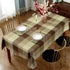 Rectangle Tablecloth Plaid Style Polyester Table Cloth, Spillproof, Dust-Proof, Heavy Weight for Kitchen Dining Table