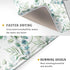 Watercolor Sage Leaves Dish Drying Mats - 16x18 Inch Kitchen Accessories