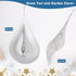 Wind Spinner with Flowing-Light Effect, Stainless Steel House Hanging Decoration 12“x 8“ with 360° Rotating Hook (1 pc)