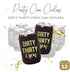 Dirty Thirty Crew Can Coolers, Set of 12 for 30th Birthday Decorations for Him and Her