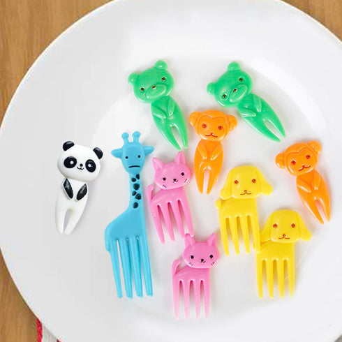 UOUYOO 36 Pcs Animal Food Picks - Cute Cartoon Animal Toothpicks for Kids Bento Lunch Accessories
