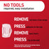 Command 20 24 Command Outdoor Light Clips, Clear Clips and Strips, Damage-Free Hanging Outdoor Light Clips with Weather