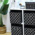 Fabric Storage Bins Cubes, Foldable Organizer with Handle, Set of 6, 11x11x11 for Cloth or Accessory Storage