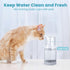 Set 18 OZ Wikapy Bedside Water Carafe and Glass With Silicone Coaster for Nightstand, Bedroom, Clear Mouthwash