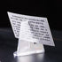 Acrylic Card Stands, Mini Coin Display Easel Holders for Coins, Pocket Watches, and Challenge Medals (Clear, 30 Pieces)