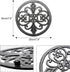 Sungmor Heavy Duty Cast Iron Round Metal Trivet, Rustproof Black Racks for Hot Pans or Teapot Kitchen Decor