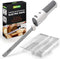 NutriChef Cordless Electric Knife | Lightweight with Contoured Grip Handle | Carve Turkey, Meats, Bread, Cheese & More