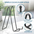 Easel Display Stand Plate Holder - 2 Pack Metal Iron Picture Frame Stand - 10 inch Tabletop Easels for Plates |