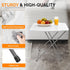 18" VINGLI Small Folding Table Portable, Adjustable Height Personal Laptop TV Tray, Camping Table, HDPE Plastic Top