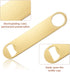 4 Pcs Heavy Duty Stainless Steel Flat Bottle Opener 7 Inch Solid Beer Opener for Bar Kitchen Wedding Party (Laser,