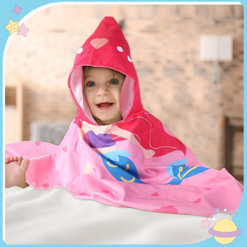 6 Toddler(47 24 Inch,Trendy Oudain Pcs Kids Hooded Towel Kids Bath Towels with Hood Microfiber Baby Pool Beach Towel