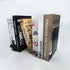 Adjustable Bookends Non Skid Decorative Bookends,Metal Bookend for Heavy Books,Bookshelf Organizer Holder for Books